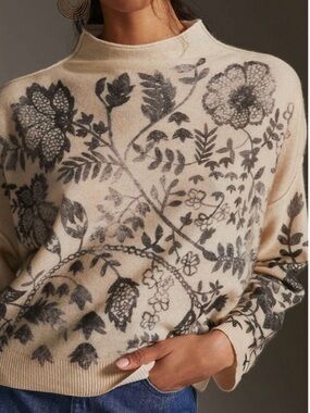 Pilcro cashmere mock neck sweater